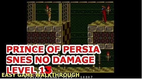 Prince of Persia snes   Level 13 Amazing No Damage Gameplay by NNG