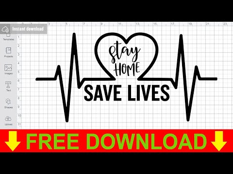 Stay Home Save Lives Svg Free Cut Files for Silhouette Cameo