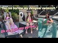 Strict mom wont let her swim  full ana natalia tiktok pool series 