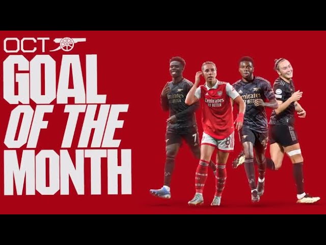 GOAL OF THE MONTH | October | Saka, Maanum, Foord, Partey and more!