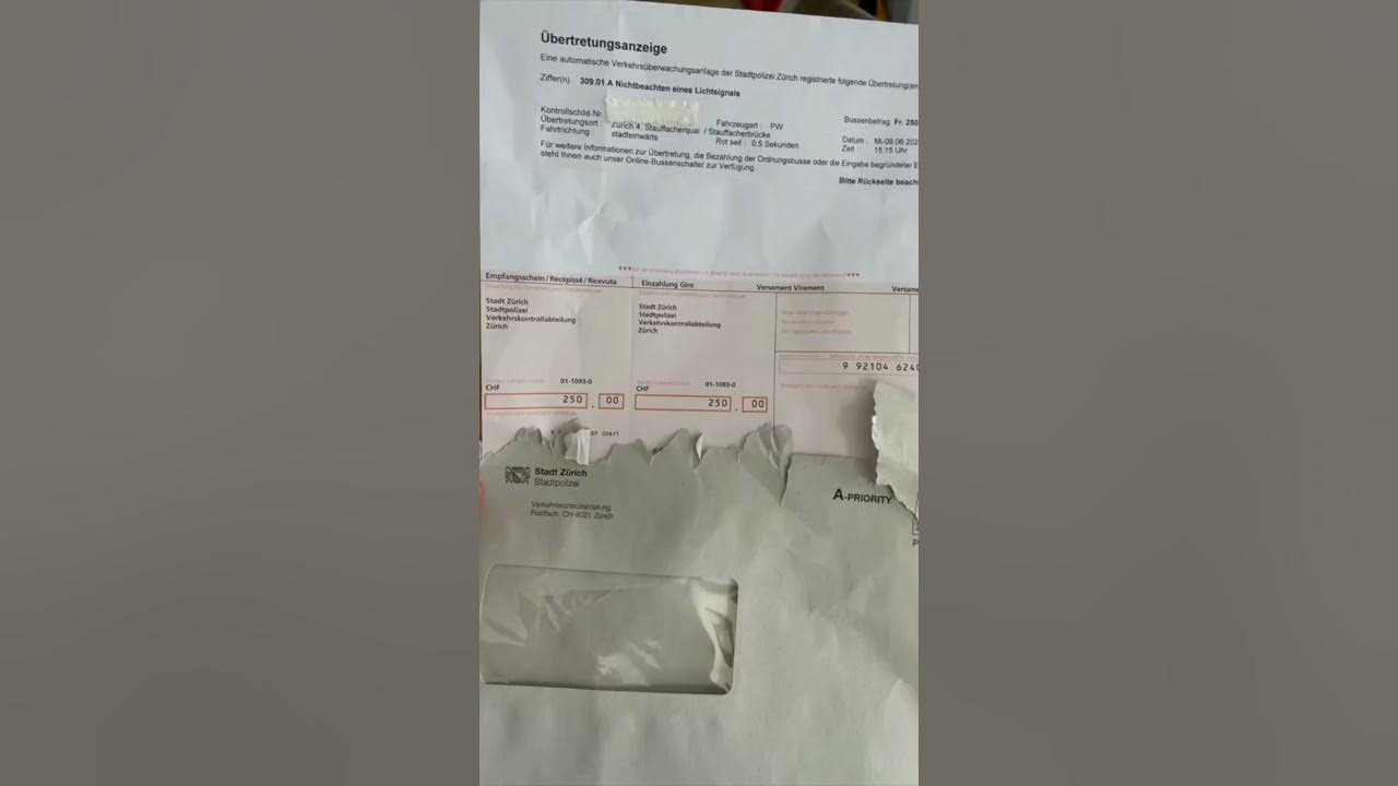 Übertretungsanzeige 😅🙈 Was hattest du schon für Bussen? YouTube