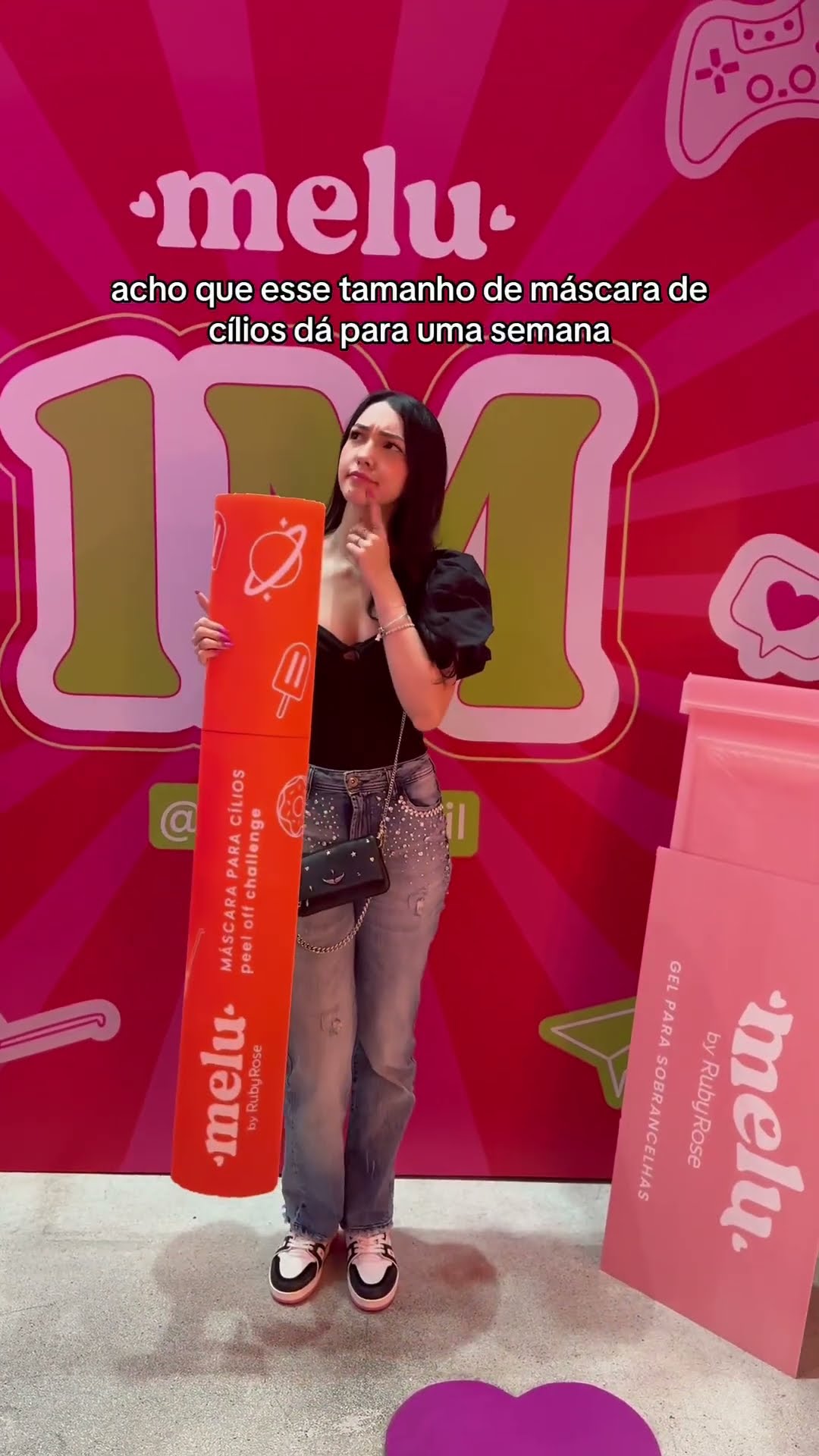 Achei uma máscara de cílios gigante #shorts