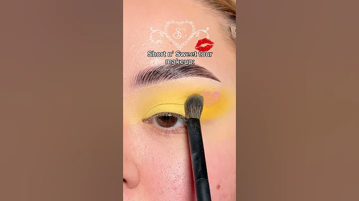 💛✨Recreated @cutcreaser Sabrina Carpenter look #makeup #shorts #makeuptutorial