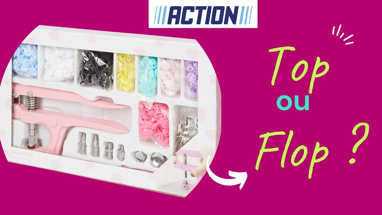 Test nouveauté Action : presse pour boutons pression, top ou flop ?