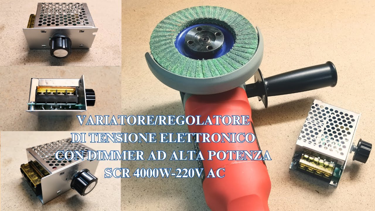 Regolatore Di Tensione SCR 4000W 220V – Dimmer Per Motori, Stufe E Luci, Con Ventola E Protezione