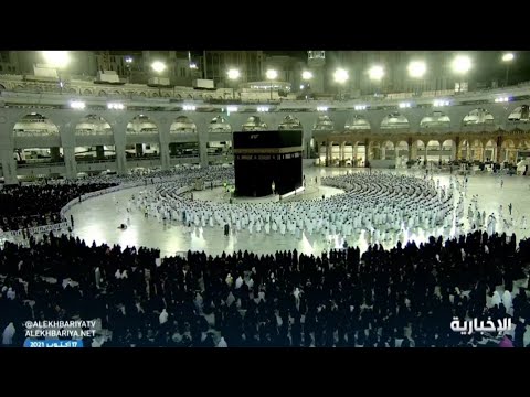 الحمد لله صلاة الفجر اليوم الأحد بعد قرار تخفيف الإجراءات الاحترازية