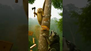 🐹Wolf vs Groundhog – Can It Fight Back?  #Wildlife #AnimalFight   #Nature #Survival #Shorts #Viral