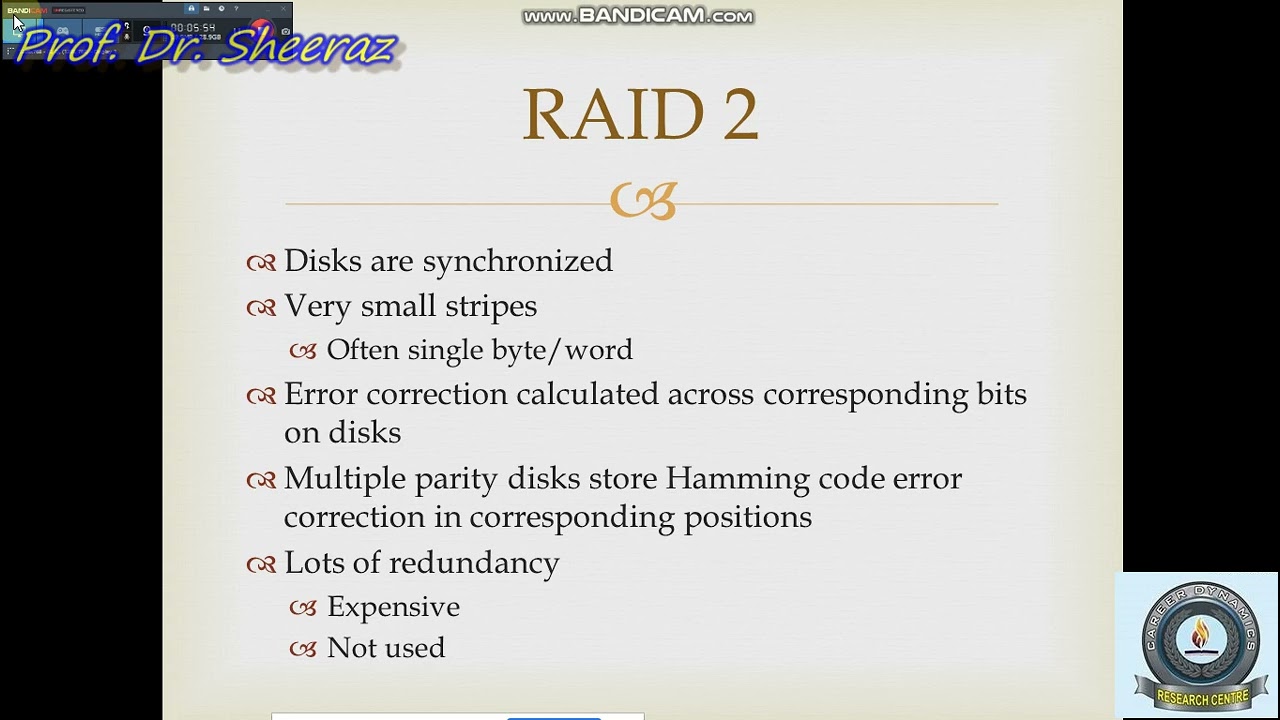 Computer Architecture lec 4 part 3 | RAID Models