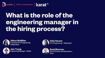 What is the role of the engineering manager in the hiring process?