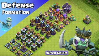 How many Defense can Witch Golem Destroy in Clash of Clans