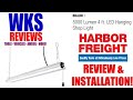 Harbor Freight Braun Shop Light Review and Installation