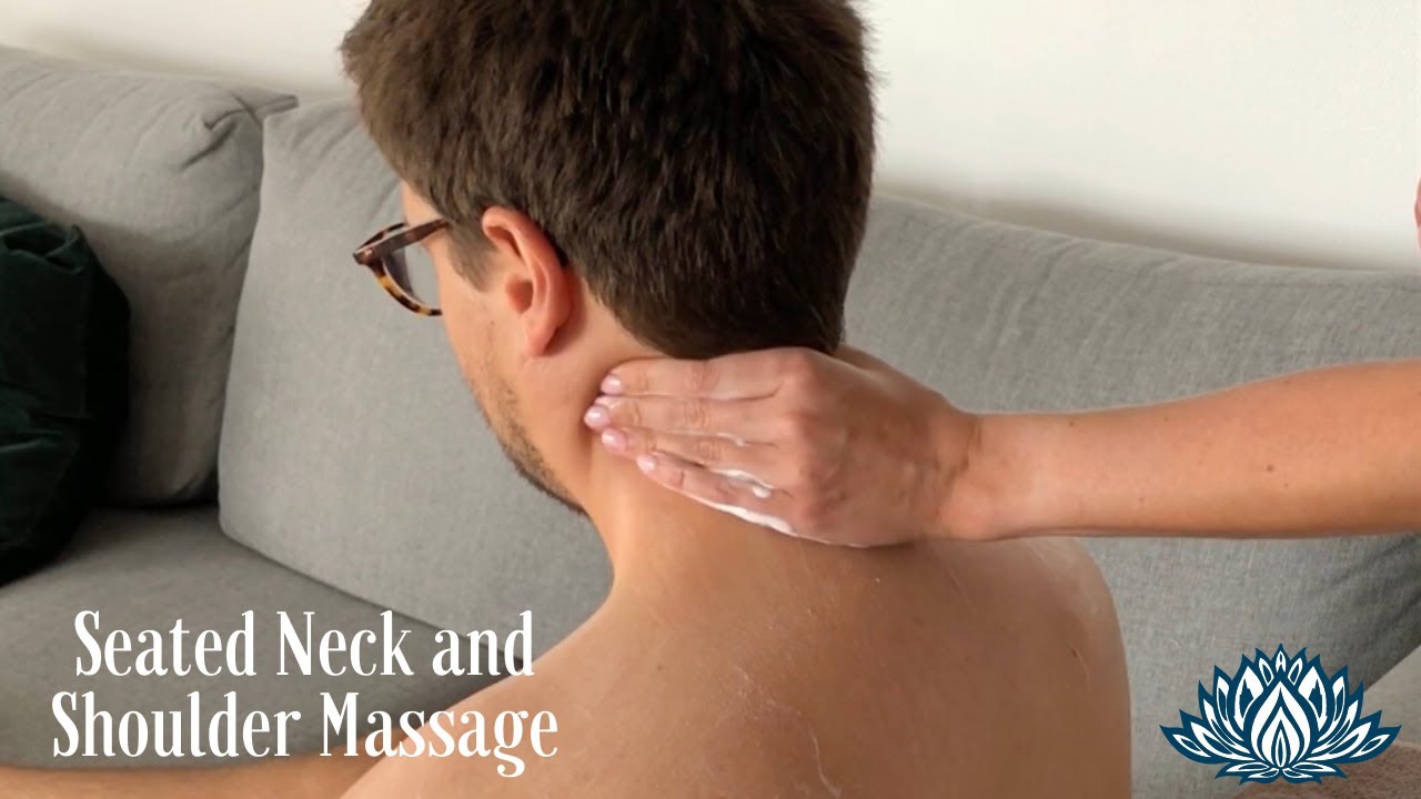 Seated neck and shoulder massage