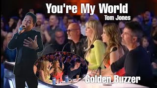 Can’t believe  replica of Tom Jones - You're My World | America’s Got Talent 2024