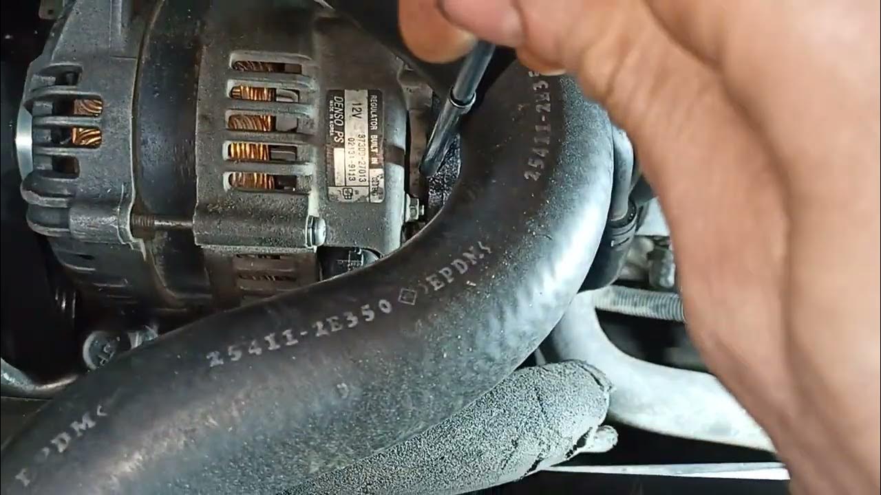 Как снять генератор hyundai tucson дизель