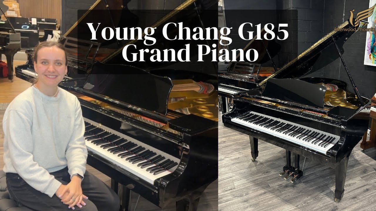 Young Chang G-185 Grand Piano Black Polyester | Review & Demo ...