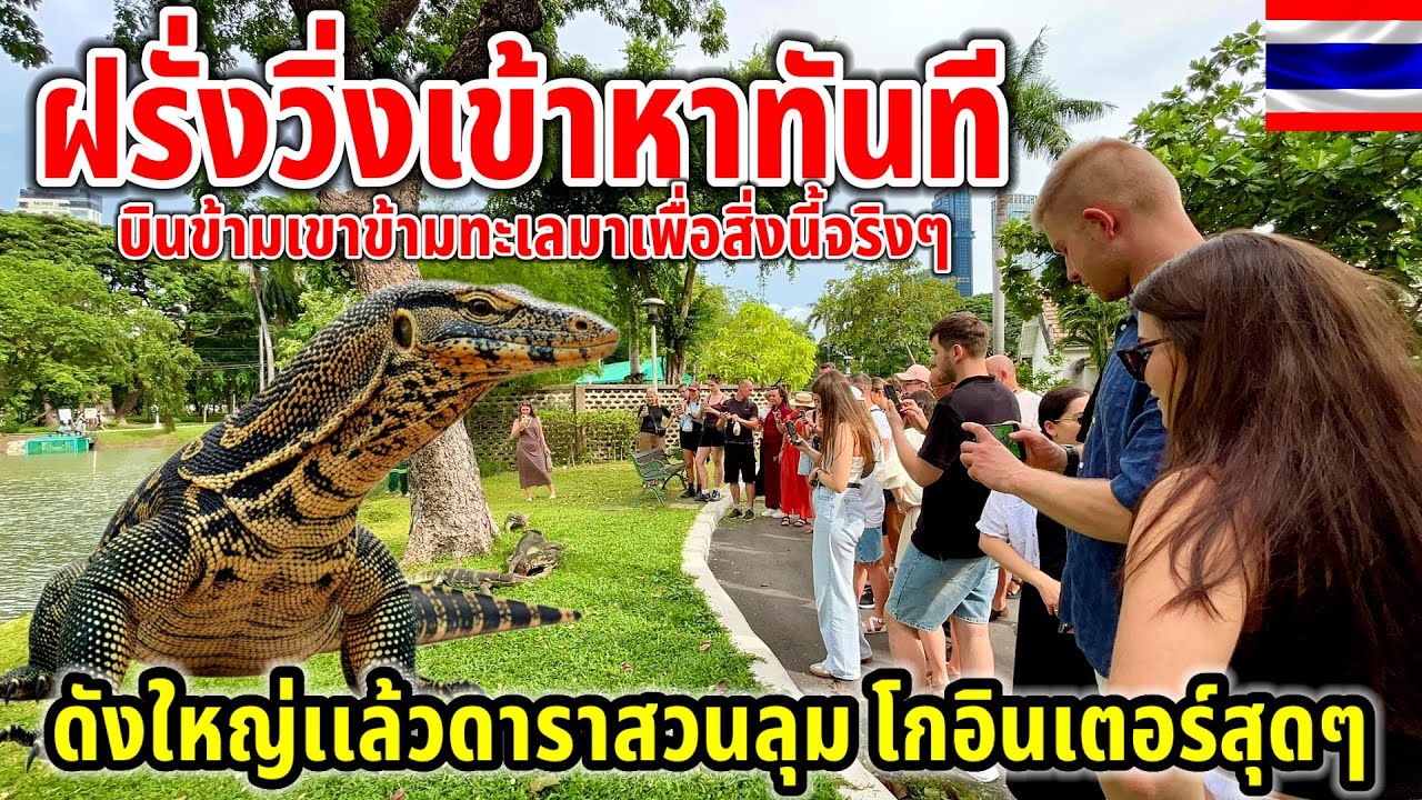 ฝรั่งวิ่งเข้าหาทันที!!รุมล้อมเหมือนเห็นดารา น้องดังใหญ่เเล้วโกอินเตอร์สุดๆขนาดต่างชาติยังบินมาดู￼