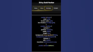 Shiny Gold Navbar Effect! 🔥 | Mind-Blowing CSS Trick
