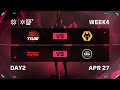 Tyl vs wol  fpx vs edg  week 4 day 2  vct cn stage 1