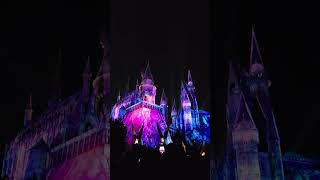 Universal Studios Orlando Hogwarts Castle Lights Up