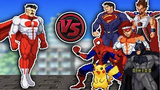 OmniMan vs EVERYONE 2! (OmniMan vs Superman, Batman, Vegeta, SpiderMan & More) Fight Animation