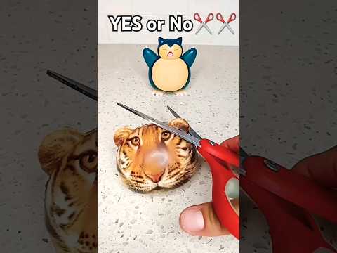 Yes or No ✂️✂️#viral #fidgets #shortsviral #funny #trend #satisfying #cutting #squishys