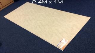 Player Profile Shower Panel | Light Grey Marble | 2.4M x 1M x 10mm