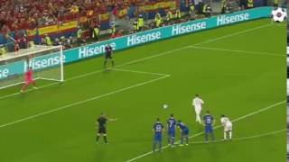 Sergio ramos miss penalty vs Subasic  Spain vs Croatia  21/6/2016 Euro 2016 screenshot 2