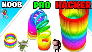 NOOB vs PRO vs HACKER vs GOD | In Slinky Hop | With Oggy And Jack | Rock Indian Gamer |