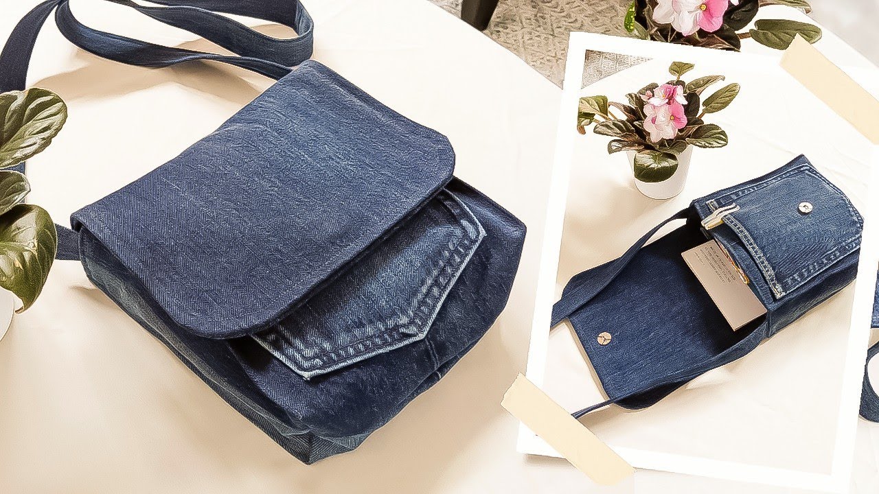 DIY Crossbody Sling Bag Tutorial  Sling bag pattern, Denim bag patterns, Crossbody  bag pattern