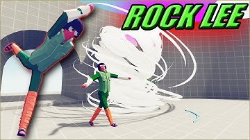 Leaf Hurricane🌪 Rock Lee (NARUTO) vs Every Faction + Bonus - TABS Unit Creator Update