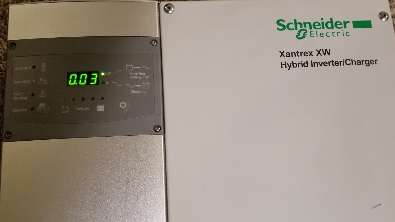 XANTREX XW HYBRID INVERTER/CHARGER / Powering Up The XW6048 Inverter/Charger  for The First Time - YouTube