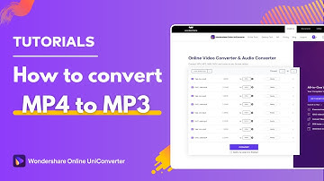 How to Convert MP4 to MP3 using Wondershare Online UniConverter