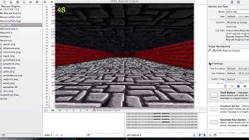 SFML Raycasting 3 - BSP Generated Map, Performance Boosts for Floor Casting, and a Pillar