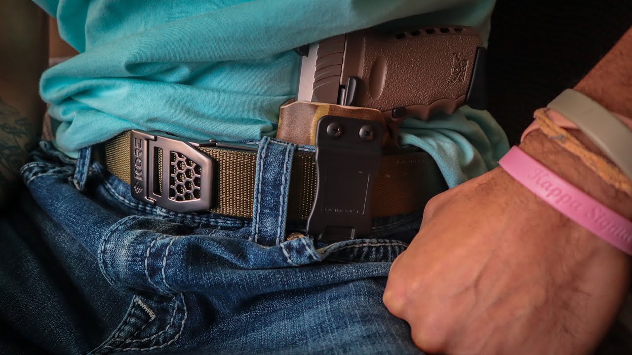 Kore Essentials X6 Gunmetal Buckle Tactical Gun Belt