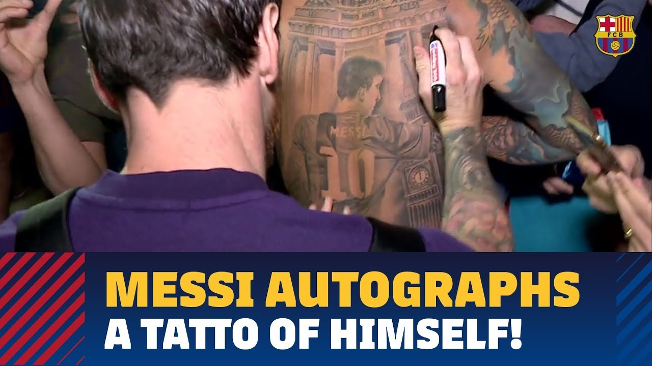 Argentina fan gets hilarious tattoo of moment Lionel Messi mocked Holland  boss Louis van Gaal during fiery World Cup tie  The Sun