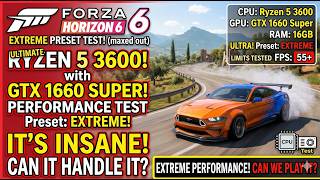 Forza Horizon 6 | RYZEN 5 3600 + GTX 1660 SUPER | EXTREME PRESET Performance Test!
