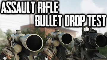 Escape From Tarkov - Assault Rifle Bullet Drop Test