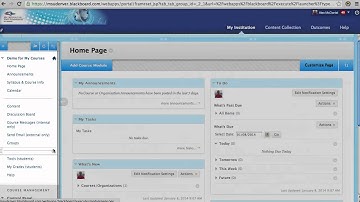 Blackboard Quick Start Orientation for My Courses Users