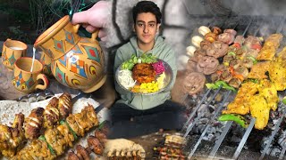 Iranian Kebab Del Jiger Barbecue _ جگرکی مشتی ، دل شکاری ، جگرپیچ