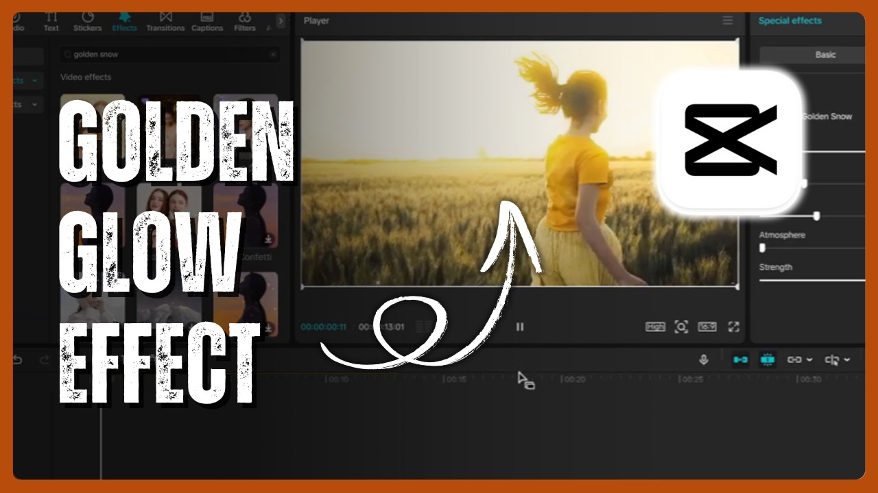 Create a Golden Glow Effect in CapCut PC - YouTube
