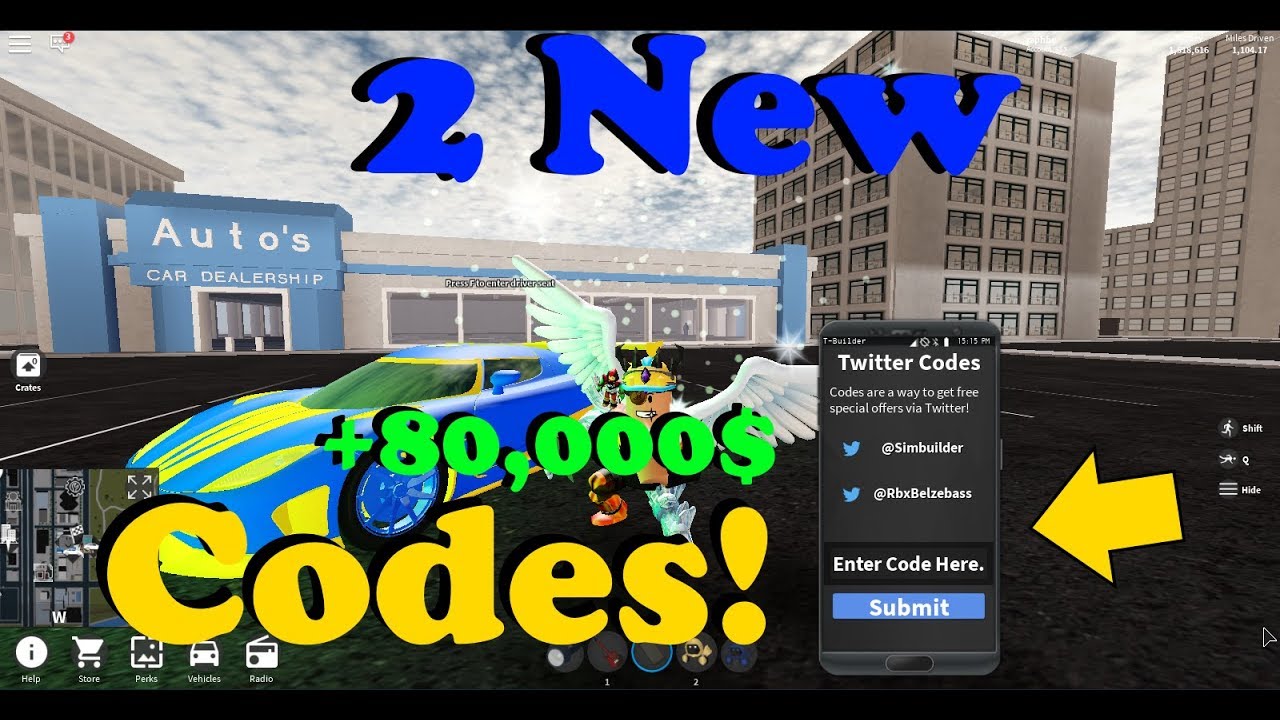 Vehicle Simulator 2 New Codes! (+80,000$) |ROBLOX - YouTube