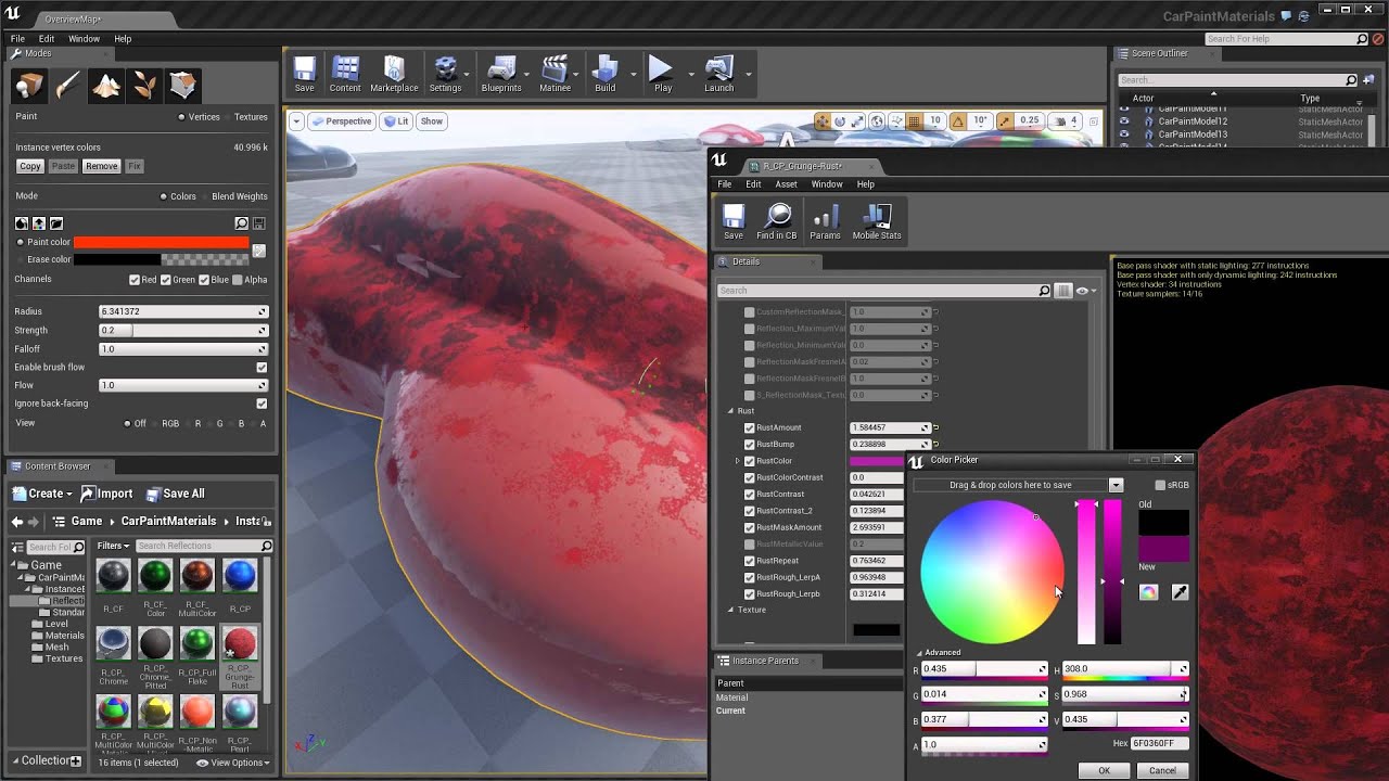 Car Paint Material - Tutorial 4: Rust - YouTube