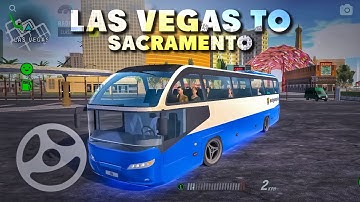 Bus Simulator Max | Las Vegas To Sacramento | Best bus Gameplay walkthrough ( Android/IOS ) #busgame
