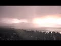 Lake Tahoe Lightning on KCRA 3 Skycam