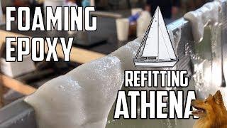 Sail Life  Foaming Epoxy, Athena's new rudder  DIY sailboat repair