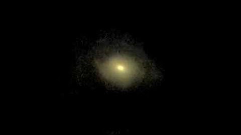 Mega Galaxy Merger Simulation / ESA / NASA / Hershel Space Observatory / Infrared