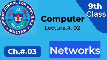 9th Computer Science, Lecture 2, Ch.3 (Networks)