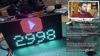 Making Monday - Getting an 64x32 RGB Matrix working with an ESP32 [Was Live On Twitch]