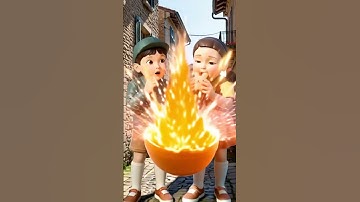 Squid Game eating colorful rabbit edible slime ASMR #asmrRainbow #squidgame #squidgame2 #ai