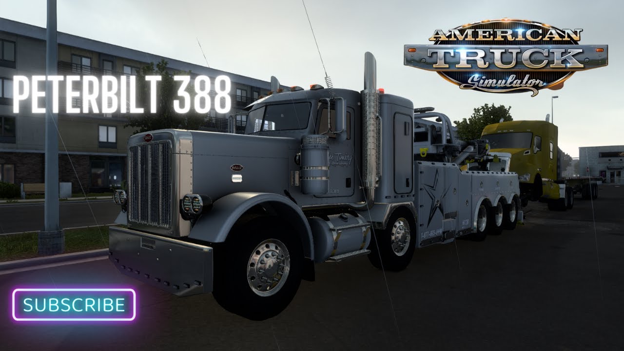 Blades Peterbilt 388 Wrecker Recovery in (American Truck Simulator)